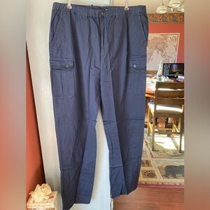 3/12 Men’s cargo style lightweight cotton pant navy size 2X
